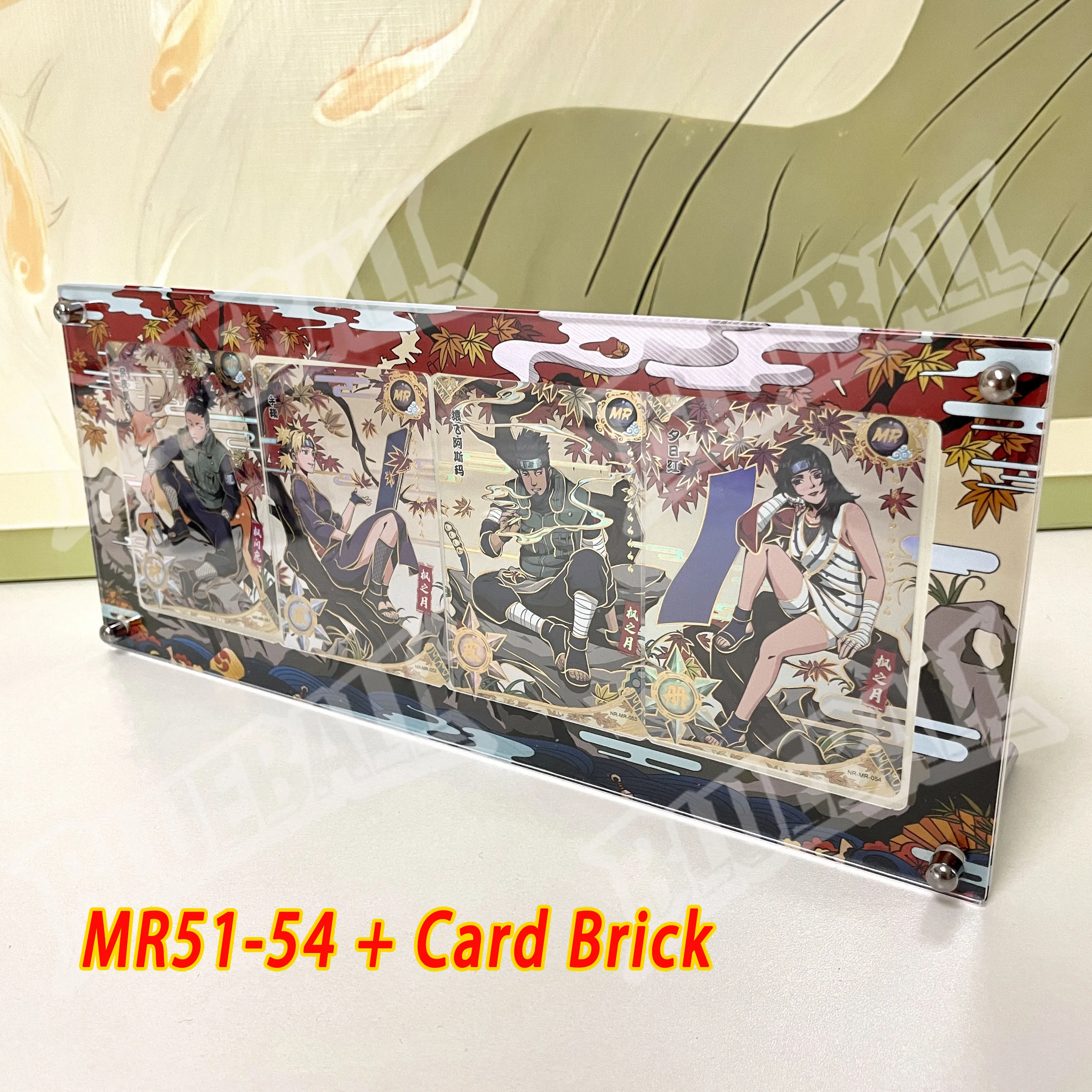 Genuine Kayou Naruto MR No.051-062 Card Brick Minato Jiraiya Tsunade Orochimaru Anime Collectible Trading Card Ornament Toy Gift