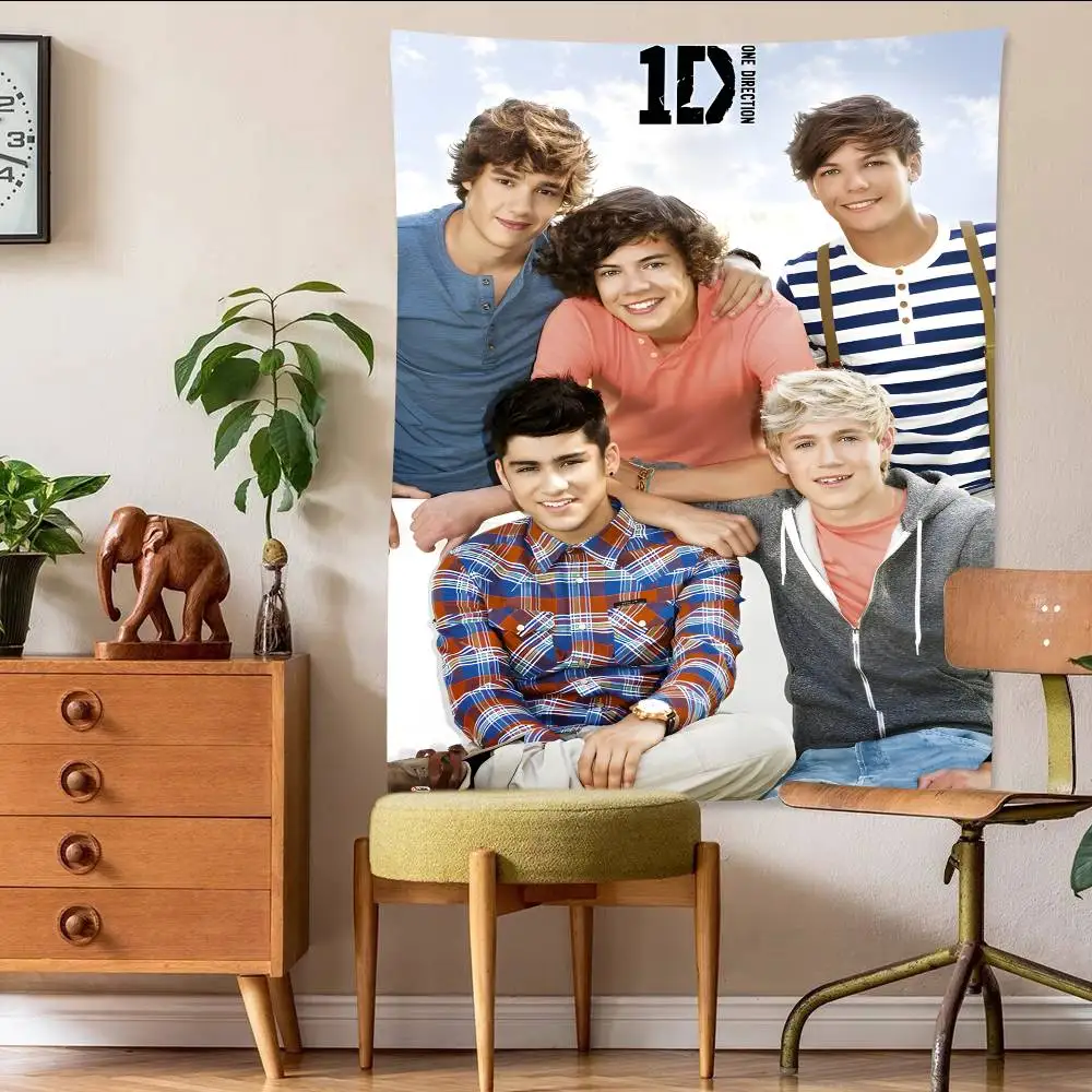 O-One Band D-Directions Music حفلة عيد ميلاد سعيد خلفية الديكور الاطفال دش أنيمي التصوير خلفية البوليستر