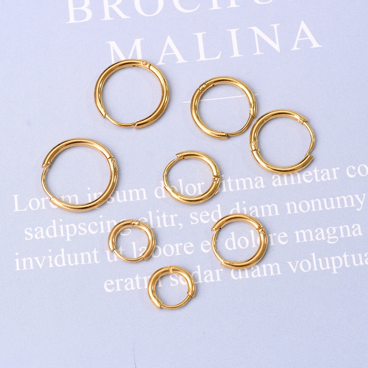 Minimalist Stainless Steel Huggie Hoop Earrings For Women Men Gold Color Tiny Round Circle Earring Punk Rock Statement Jewelry