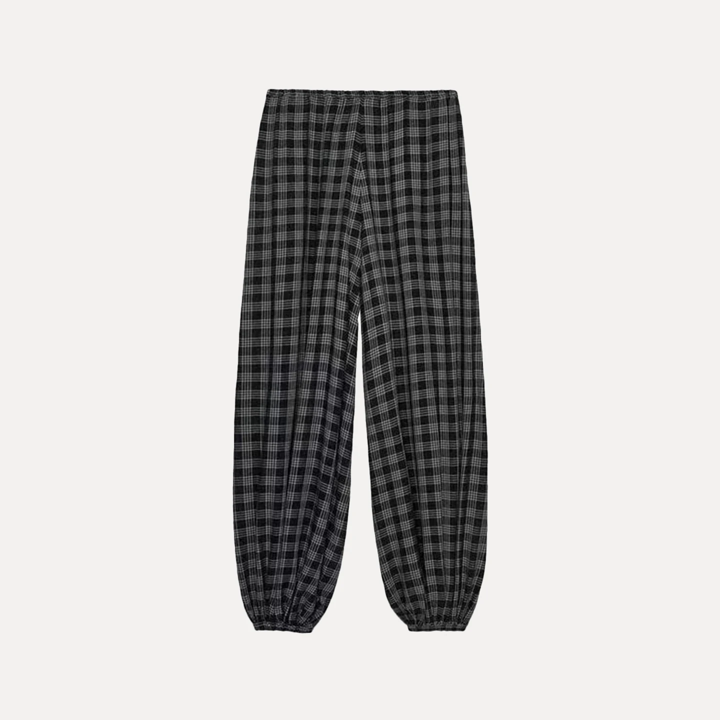 Plones Acampanados a Cuadros de Moda para Mujer Z, Estilo Casual, Ajuste Hoado, Temporada de Otoño, Cintura Alta, ...