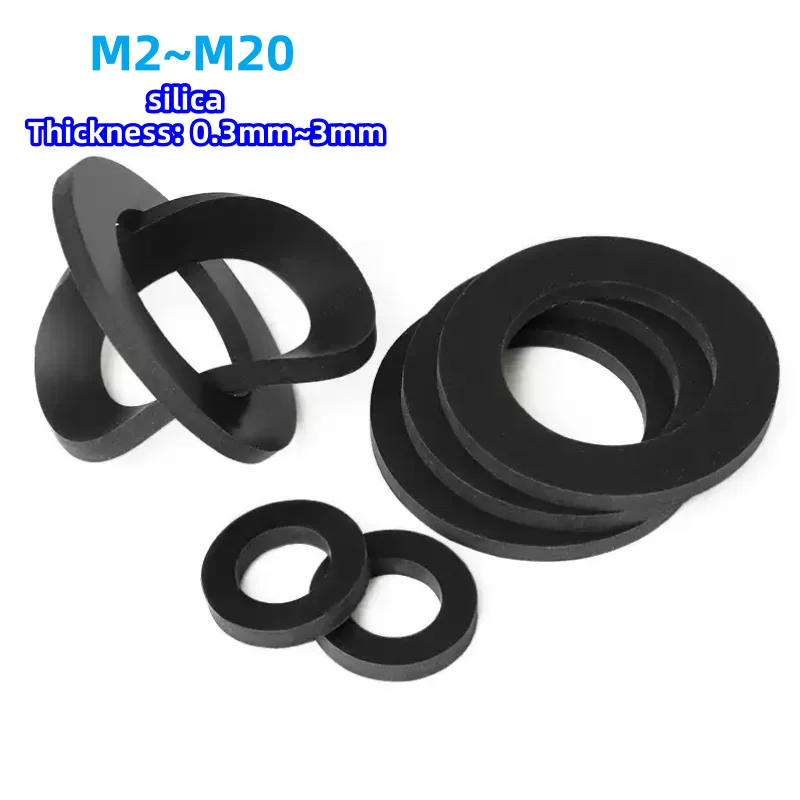 Black Silicone Seal Ring Water Heater Faucet Soft Rubber Seal Gaskets Avirulent Insipidity Heat Resistant Kitchen Coffee Makers