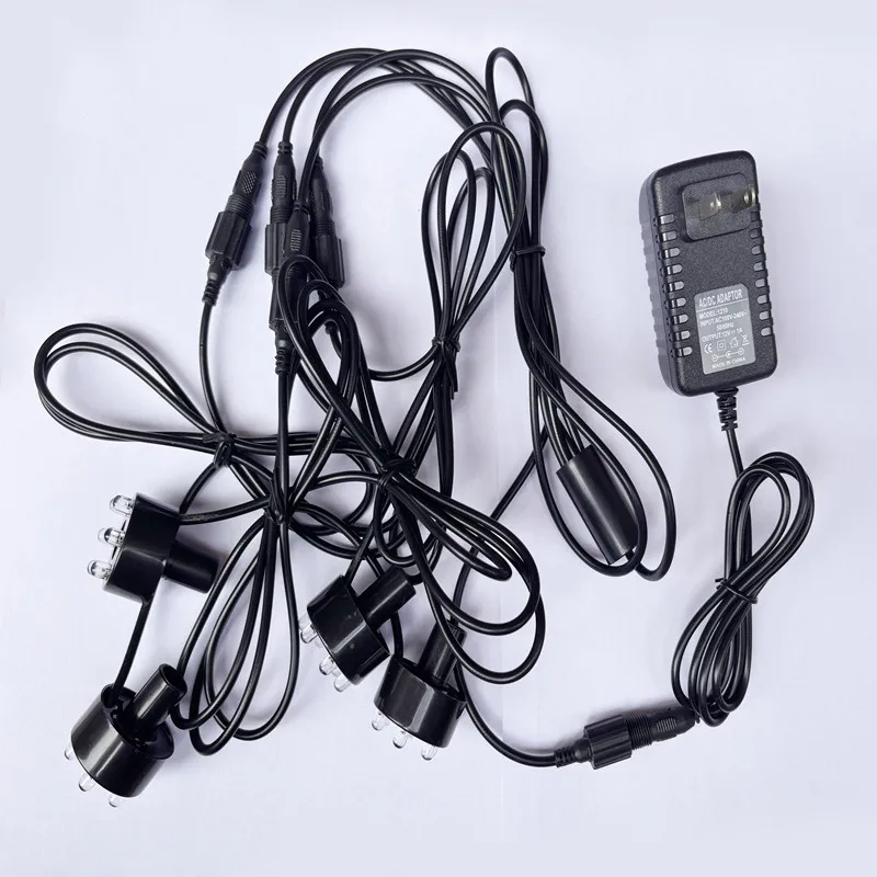 6LED DC12V Underwater Light Ring Submersible Fountain Pond Brushless Pool Water Pump With Light For Fountain Fish Pond