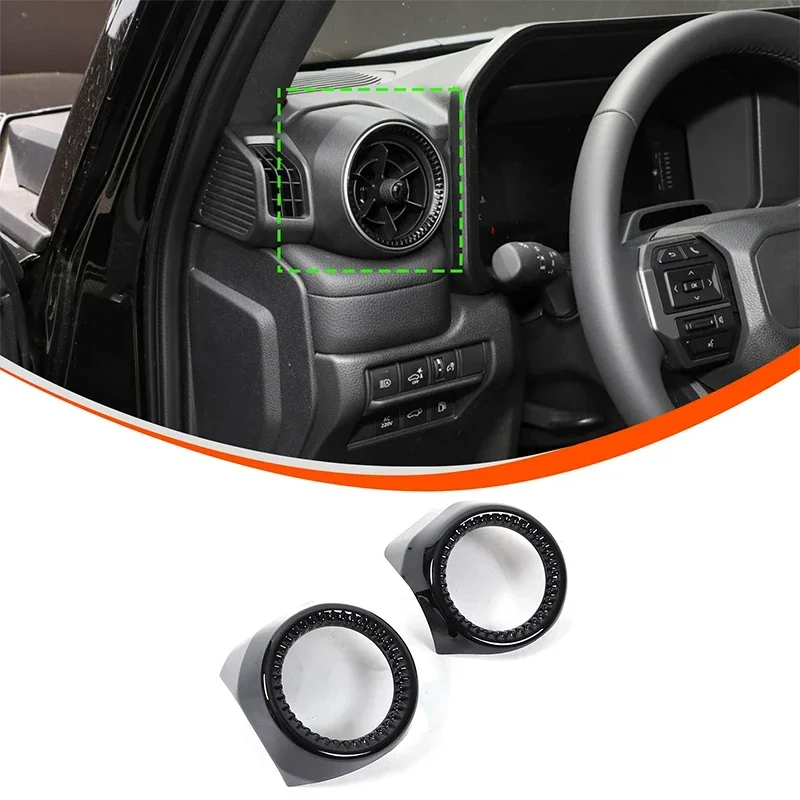 

For Toyota Land Cruiser 250 LC250 2024 + ABS Car Center Side Air Vent Trim Cover Frame Interior Accessories 2Pcs