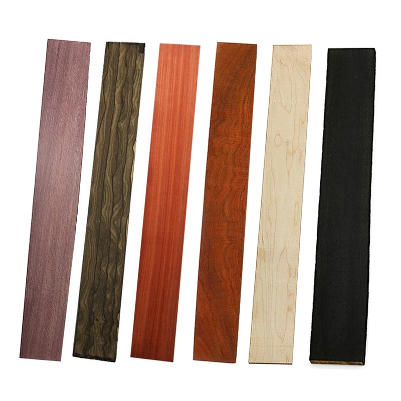 Gitara FingerBoard Ebony wenge Rose Padauk Ziricote Maple Cocobollo Katalox Granadillo Making Material fretboard 520*70*8mm