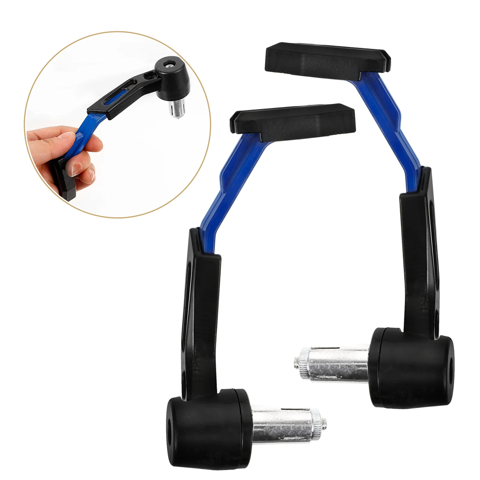 

Motorcycle Bow Metal Protective Cover H Protectors Universal Guards Adjustable Durable Blue B041