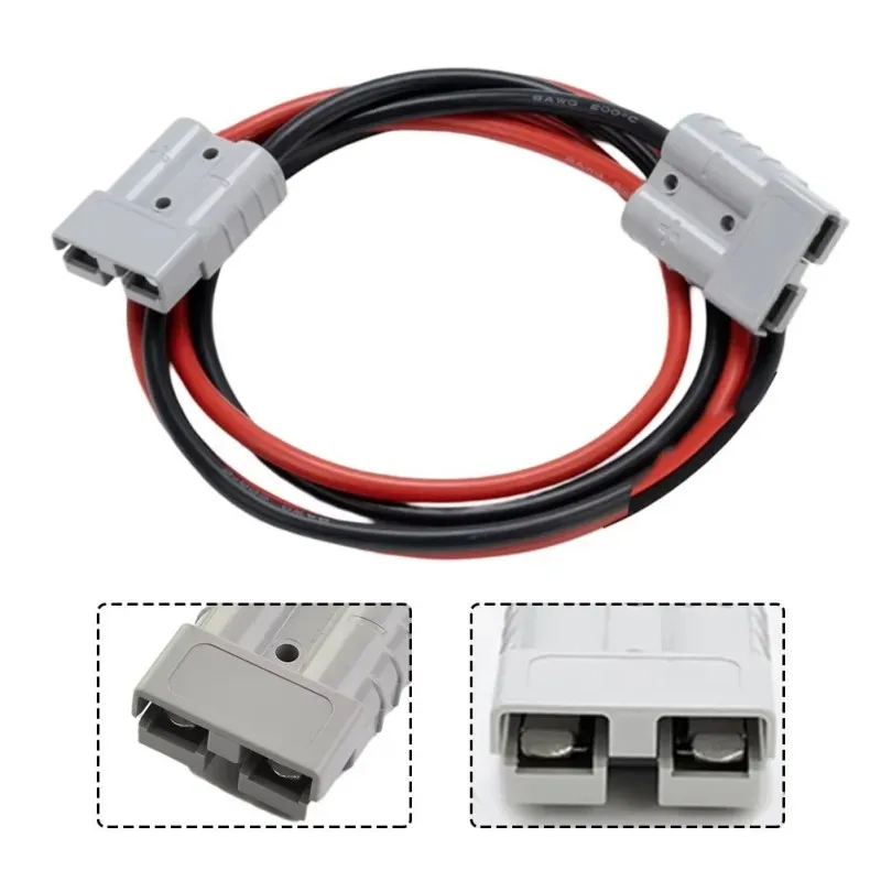 

1PCS 50A for Anderson Plug Connector Double Y Adapter 6mm Car Cable 6 Square Wires 30/50cm for Forklifts Stackers Vehicles