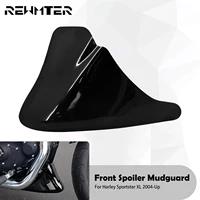 Guardabarros delantero inferior para motocicleta, carenado de barbilla, guardabarros negro para Harley Sportster XL 883 1200 Iron 2005-2014 ABS