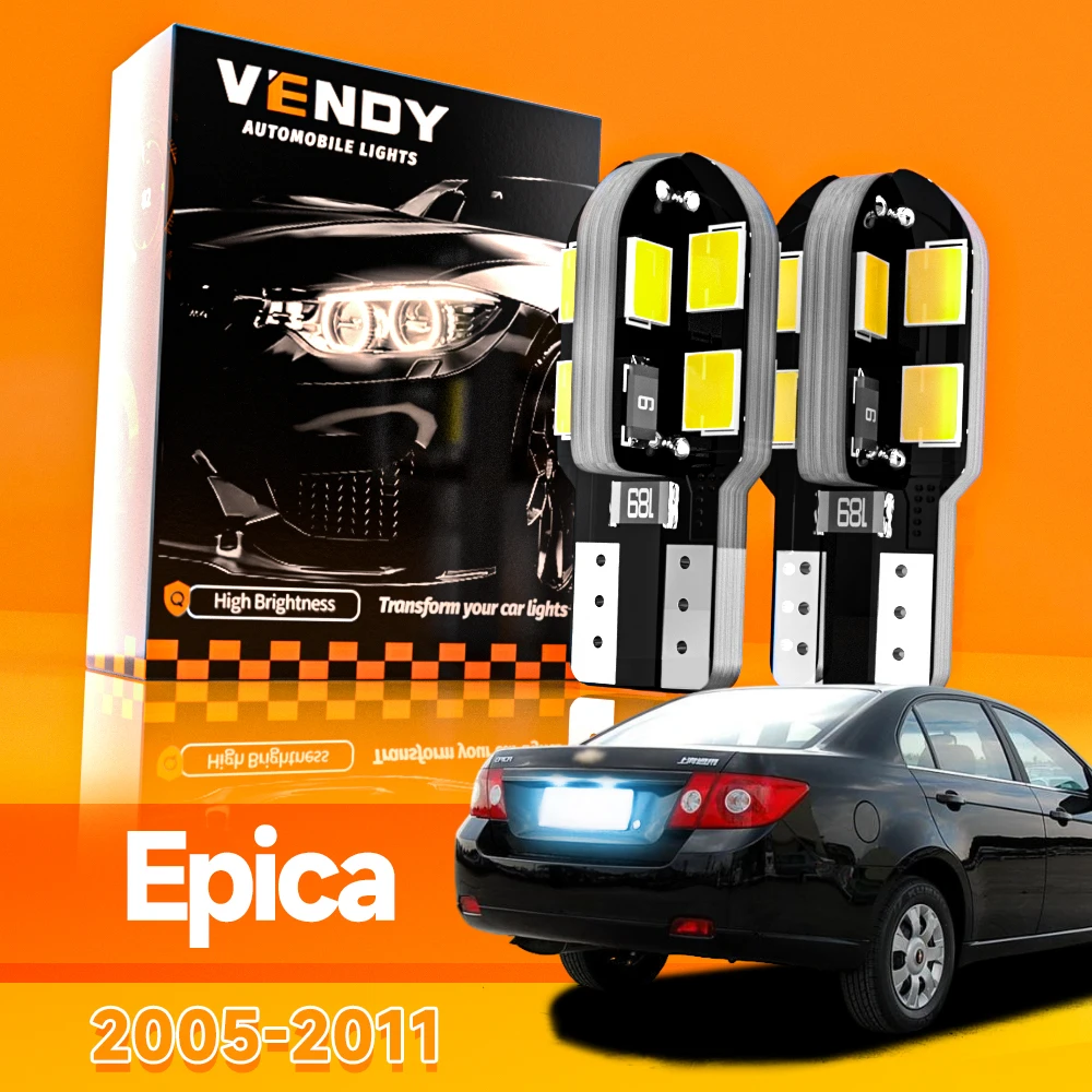2pcs For Chevrolet Epica 2005-2011 LED License Plate Light 2006 2007 2008 2009 2010 Canbus Accessories
