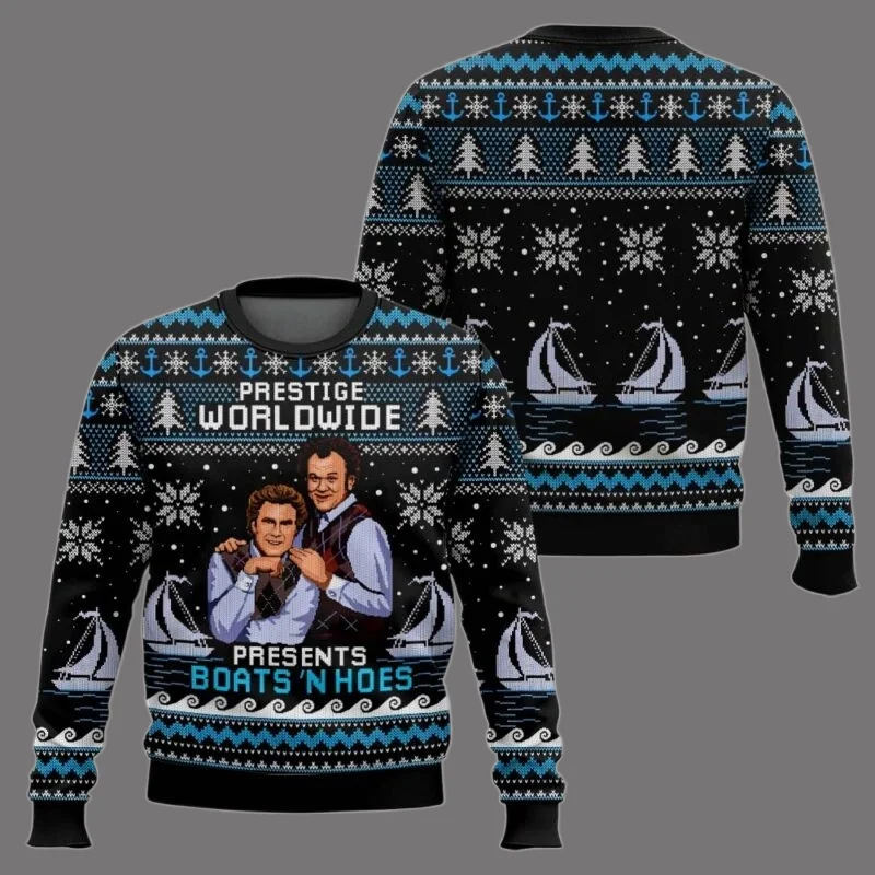 

Step Brothers уродливый рождественский свитер забавный рождественский пуловер праздничная одежда семейный теплый уютный рождественский свитер подарок для женщин