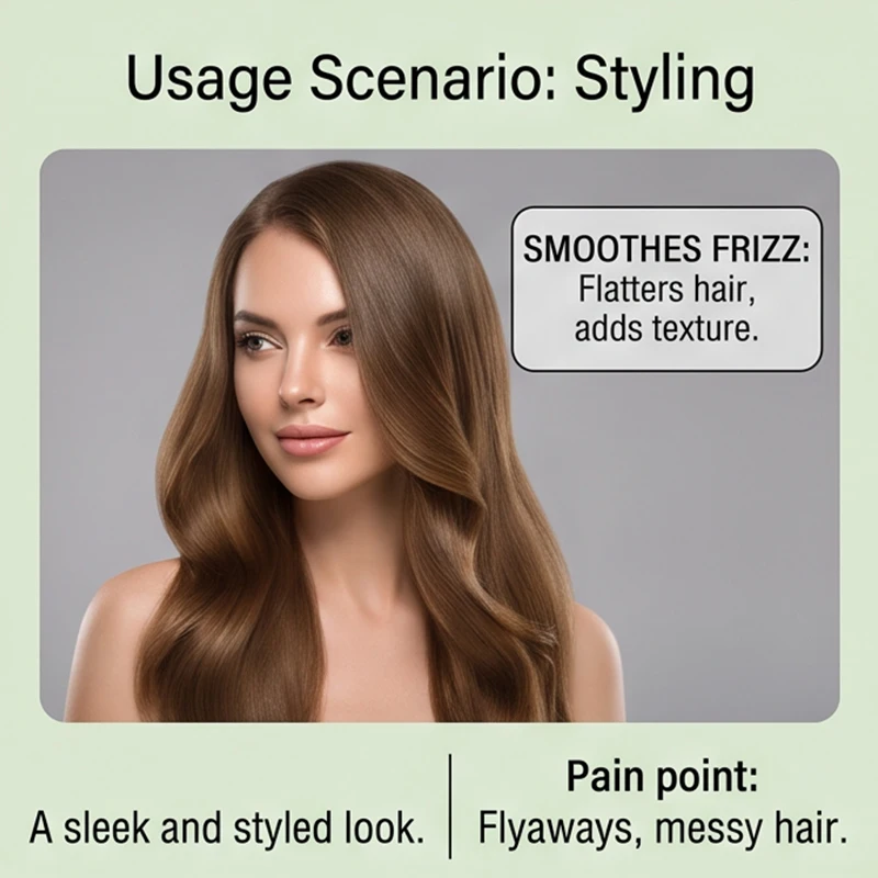 1/2/3/4PCS HAIR CARE ESSENTIAL OIL, STRAIGHT CURLY HAIR CARE ESSENTIAL OIL, DRY AND FRIZZY HAIR, DAILY HAIR CARE AND NOURISHING HAIR OIL, POST-DYEING CARE ESSENTIAL OIL, 60ML UNISEX PORTABLE HAIR CARE OIL, REFRESHING AND NOT GREASY.
