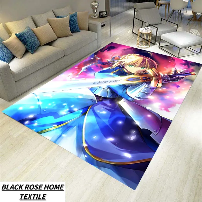 

28 Style fate/stay night Anime Carpet Living Room Sofa Tea Table Floor Mat Fashion Decoration Balcony Area Leisure Anti slip Rug