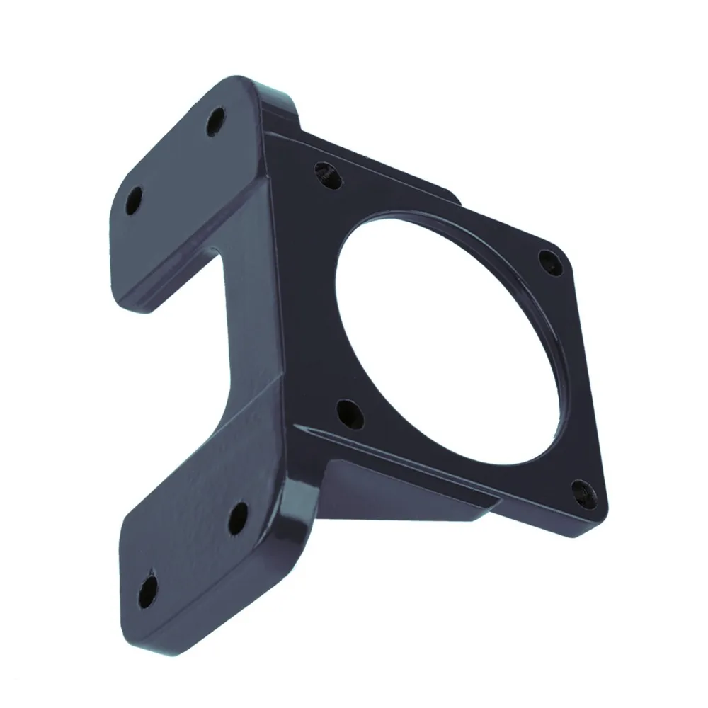 Aluminum Alloy Motor Mounting Bracket 4-Hole Base Dark Blue Gear Reducer Motor Mount Fixed Base High Hardness Motor Support Base