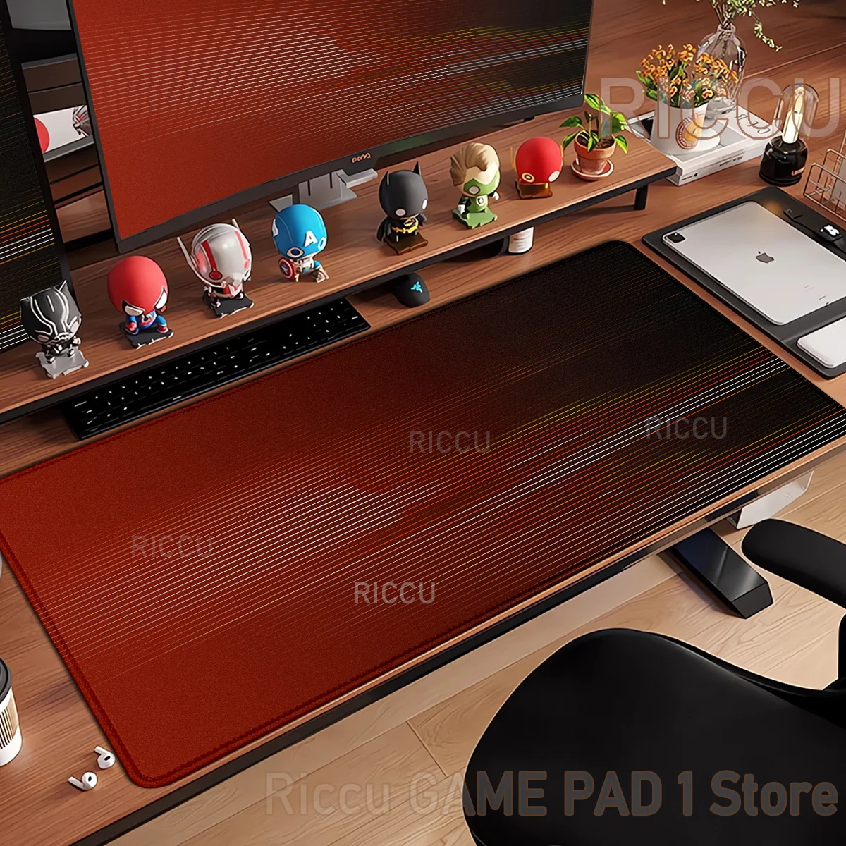 

HD Color streamline Large Mouse Pad Anime Gamer Keyboard Desk Mat XXL Gaming Accessories Pc Cabinet Games Computer Mouse pad