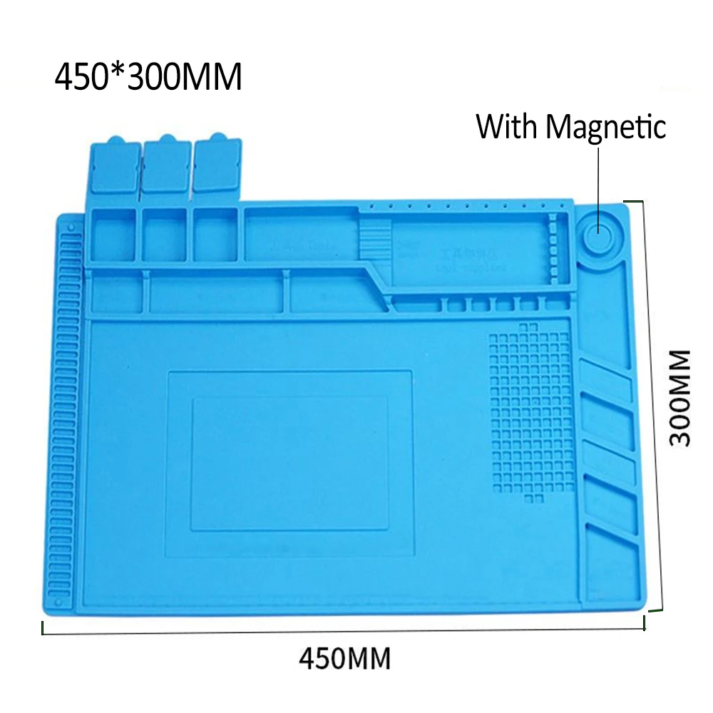 Heat Insulator Insulation Heat-Resistant Working Repair Pad Silicon Soldering Mat Welding Platform Solder Station Iron