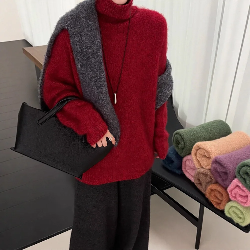 Wool Sweater Women's Autumn And Winter Bottoming Shirt Turtleneck Knitted Sweater