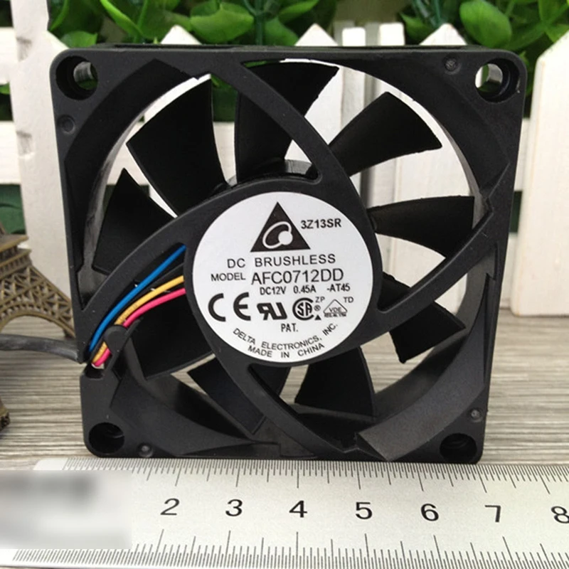 

S 1PCS New For AFC0712DD 70*70*20mm DC12V 0.45A 4Pin cooling fan *bh