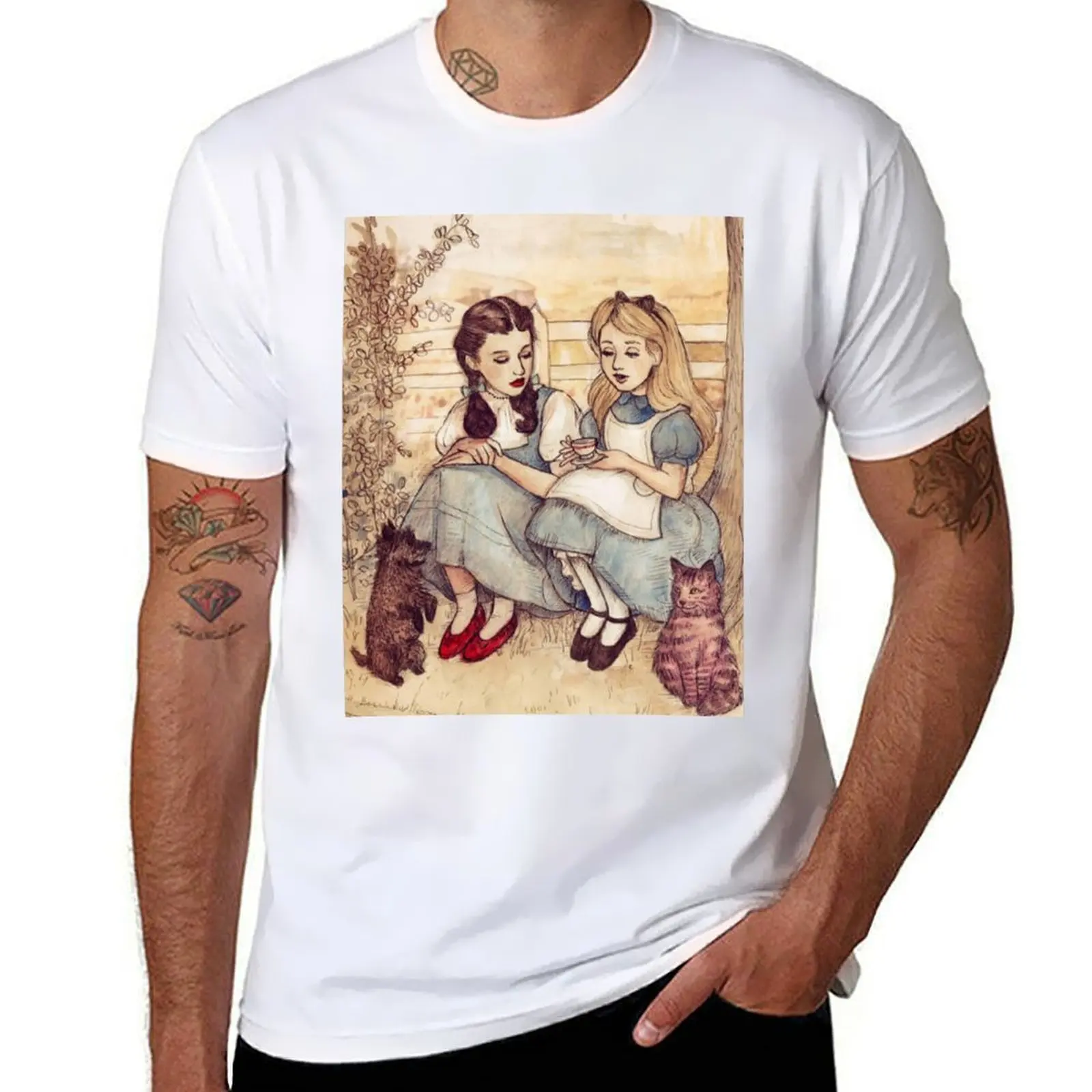 

Dorothy and Alice T-Shirt printed t shirts for man man t shirts graphic man t shirts for men T-shirt