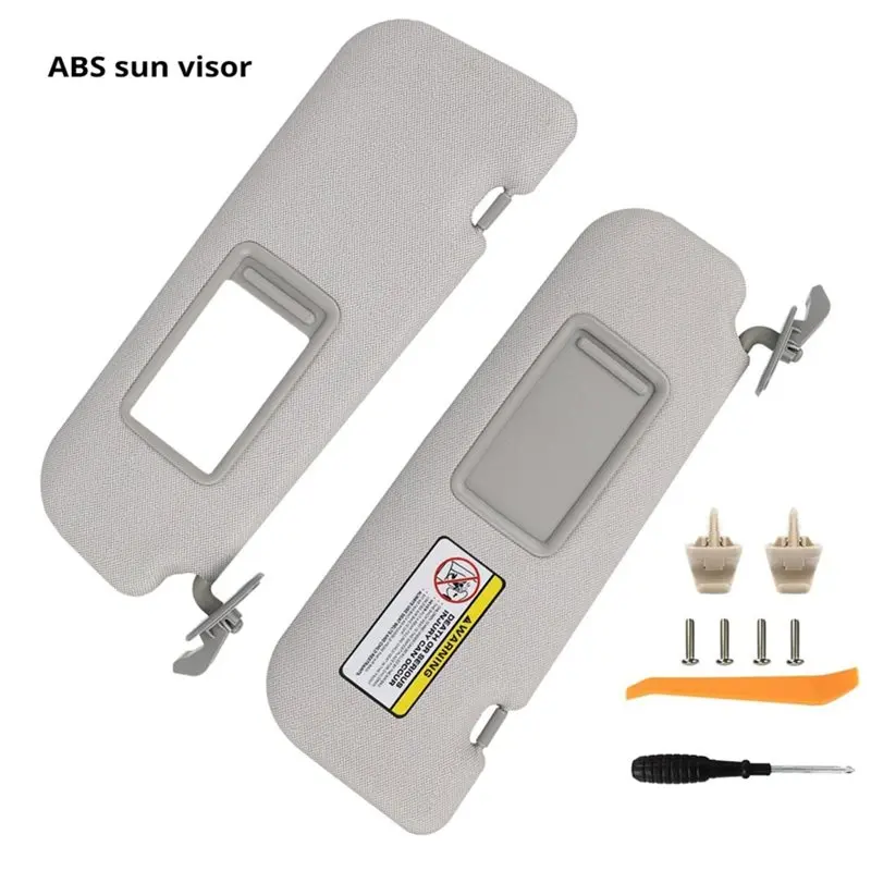 A02Q-For Avante MD/Elantra MD 2011-2013 1 Pair Sun Visor L+ R Sunvisor Replacement Parts 85210-3X040-TX 85220-3X0XX-TX O