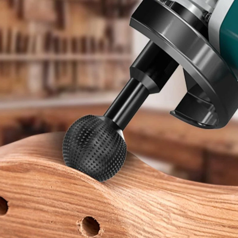 ABKP-2PCS 10MM + 14MM meuleuse d'angle boule tête de meulage boule ciseau boule couteau boule fichier tête de meulage travail du bois meulage