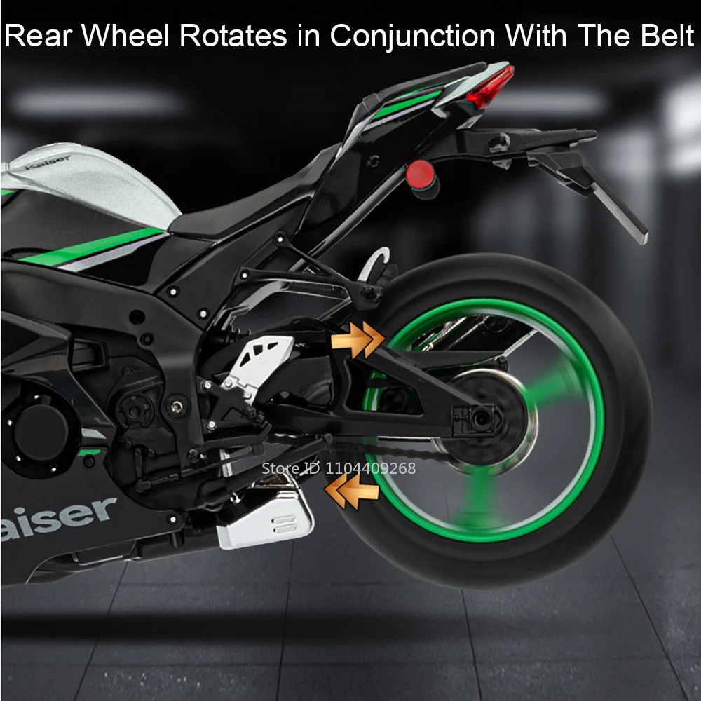 โมเดลรถมอเตอร์ไซค์ฮอนด้า CBR1000RR ZX-10R ขนาดใหญ่ 1:9 ของเล่นเด็ก พร้อมระบบกันสะเทือนและระบบบังคับเลี้ยวแบบลิงค์ ของเล่นที่ดีที่สุดสำหรับเด็ก