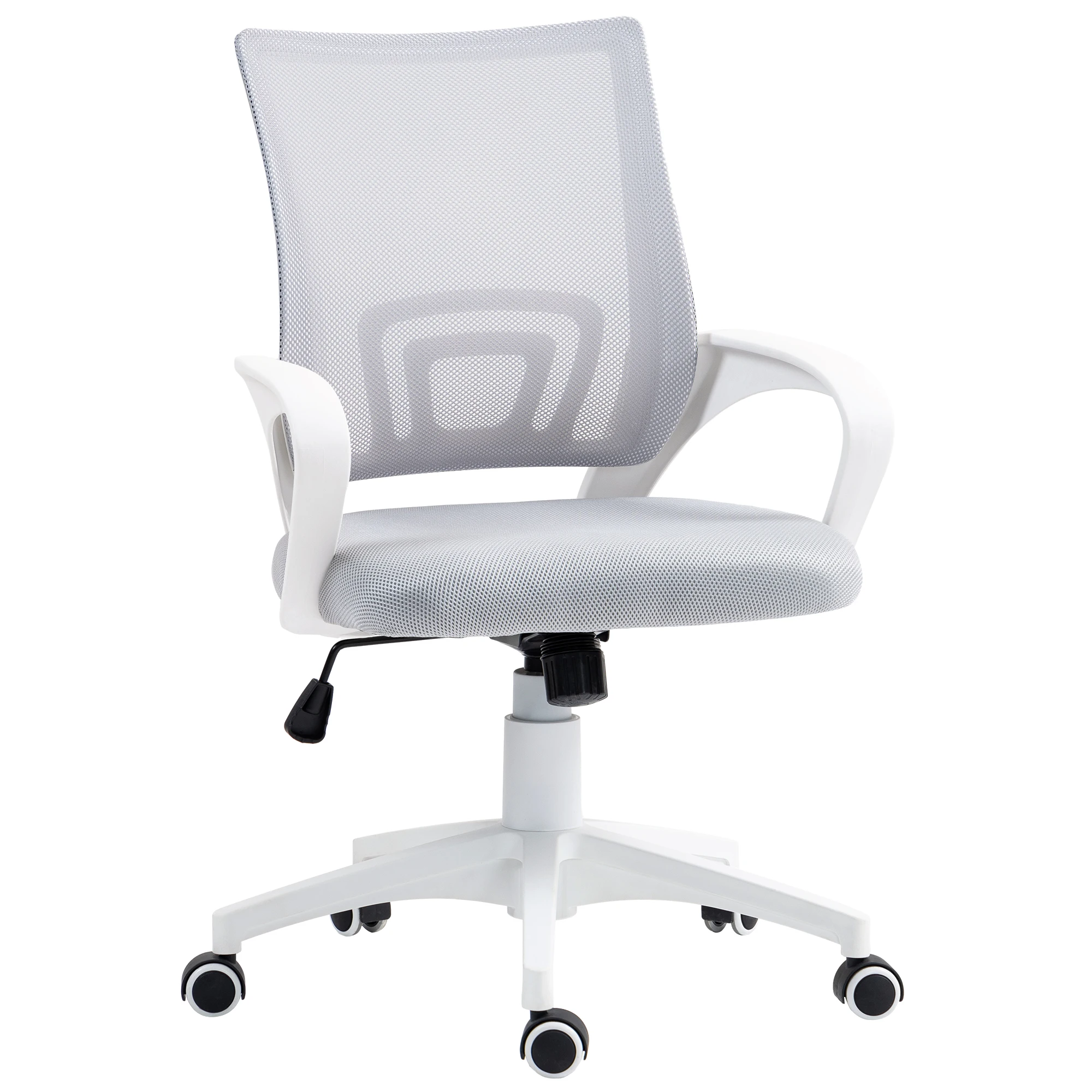 HOMCOM mesh office chair with adjustable height load 120 kg Gray