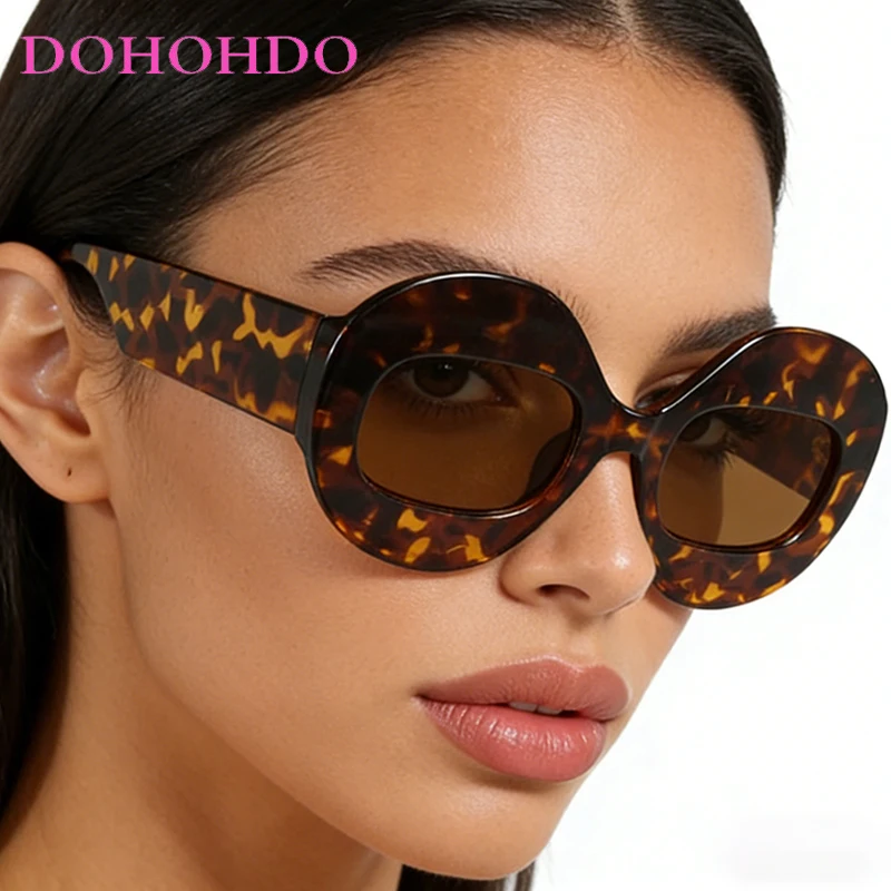

Trendy Oversized Oval Frame Cycling Women's Sunglasses 2025 New Man Personality Sunglass Driving Travel Windproof Goggles UV400