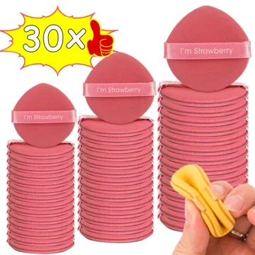 1-30pcs Spons Luchtkussen Cosmetische Bladerdeeg Dubbelzijdig Zachte Schoonheid Make-Up Rookwolken Droog en Nat Gebruik BB Cream Foundation Cosmetica Tool