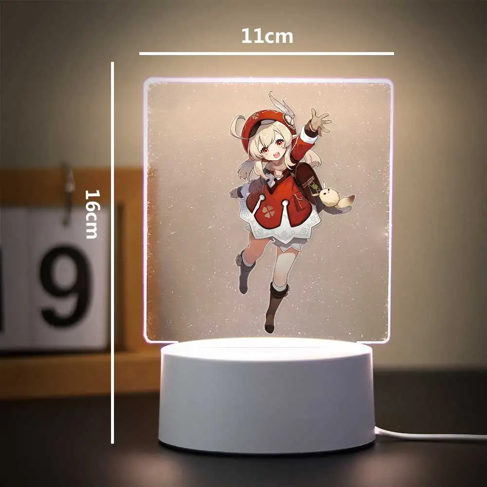 Genshin Impact characters Xiao 3D Visual Night Lamp for Game Room Decor Girlfriend Lovers Gift