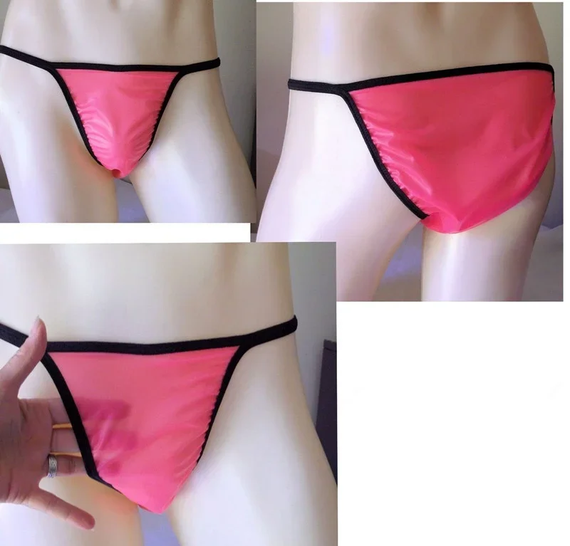 

100% Latex Shorts Rubber High Quality Underwear Pink and Black Sexy Pants Size S-XXL