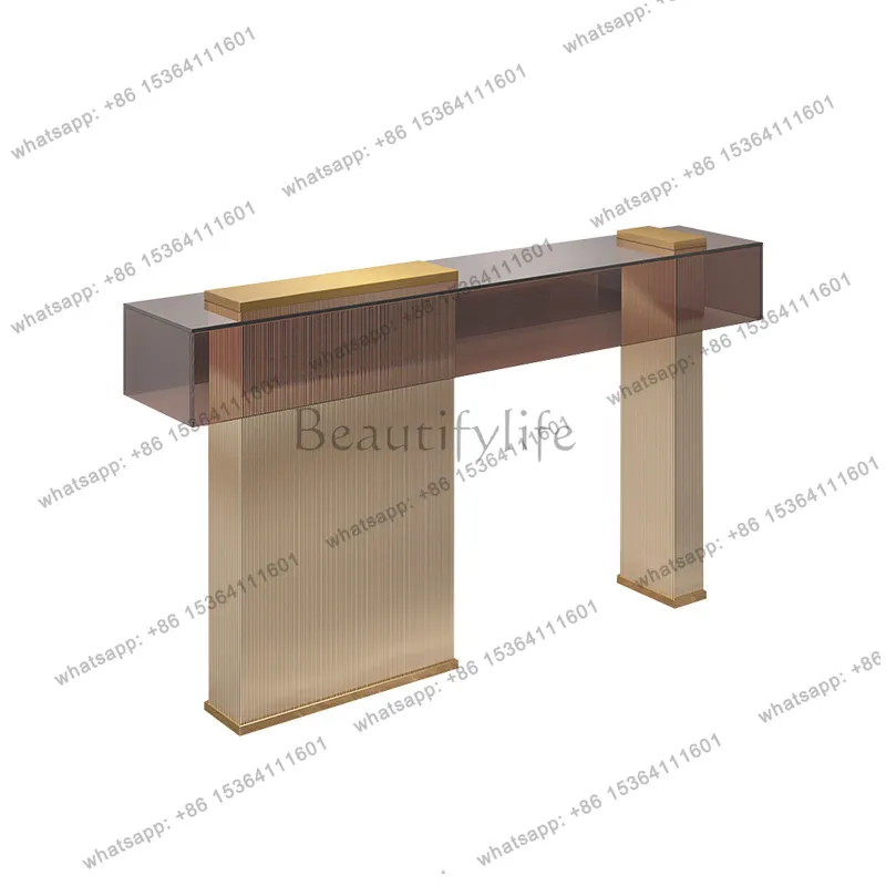 

Modern simple Italian light luxury acrylic entrance living room entrance wall entrance cabinet