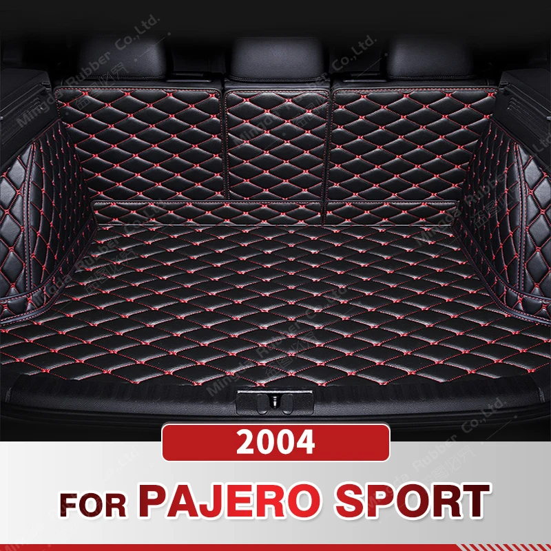 

Автомобильный коврик для багажника с полным покрытием для Mitsubishi Pajero Sport 2004, коврик для багажника автомобиля, подкладка для груза, защитные аксессуары для интерьера