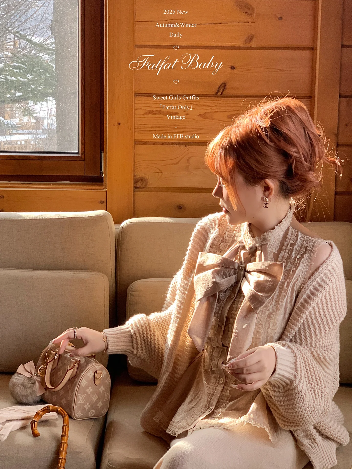 

Sweet Sle Knot Acetate Fabric Vest Versatile Outerwear Fatfaaby Brand Women's Sweater Thin Model Chinese Origin