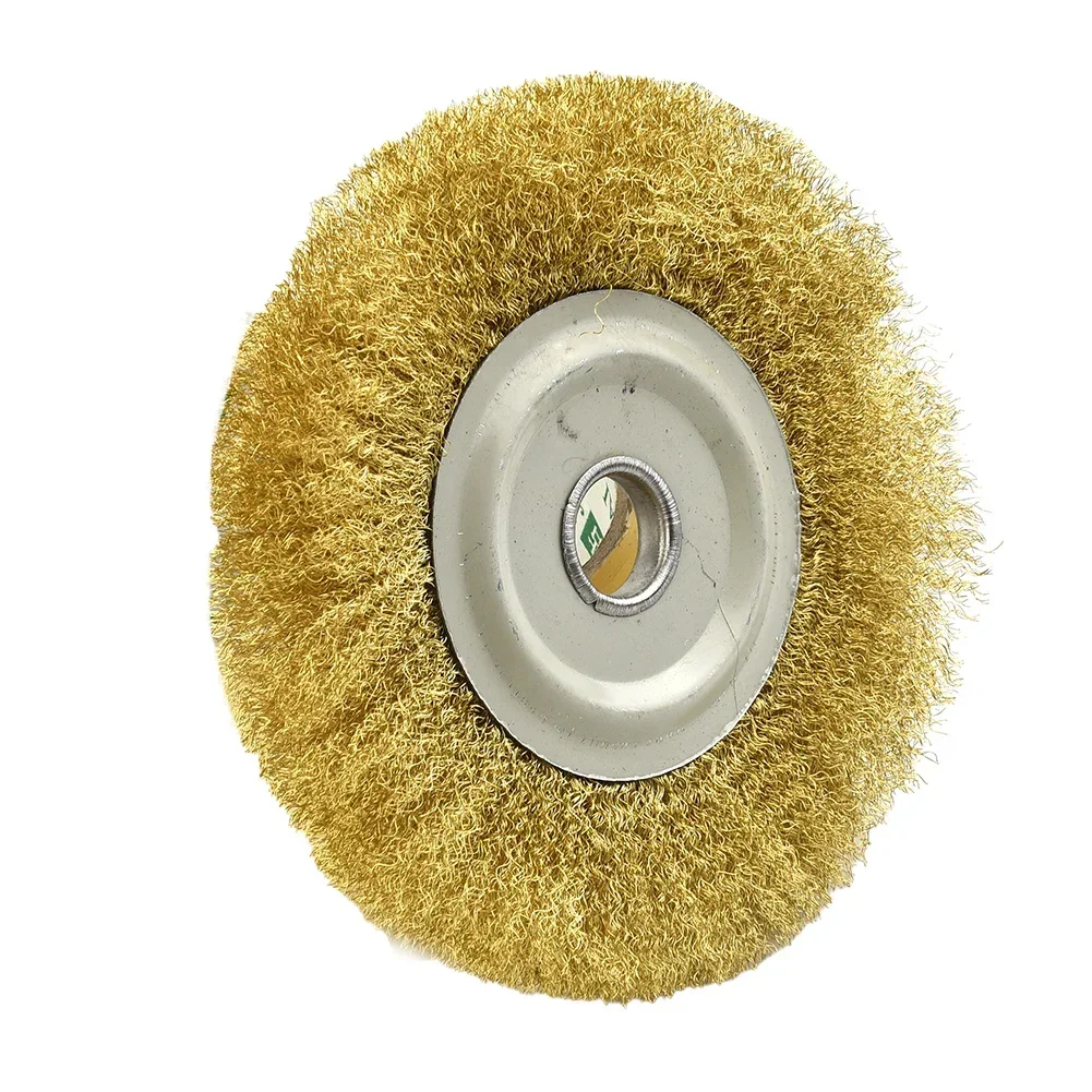 5 Inch 125mm Soft Brass Wire Copper Brush For Deburring Descaling Polishing Wheel Rotary Tool DIY Power Tool Parts