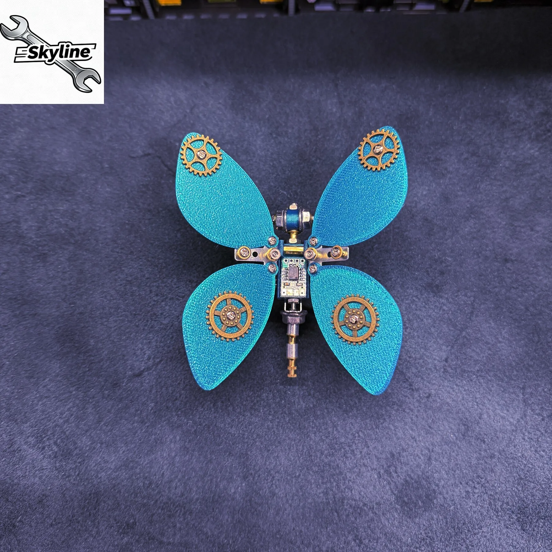 Steampunk Mechanical Insect Metal Assembled Butterfly Model Creative Puzzle Handmade Building block Ornament Toy