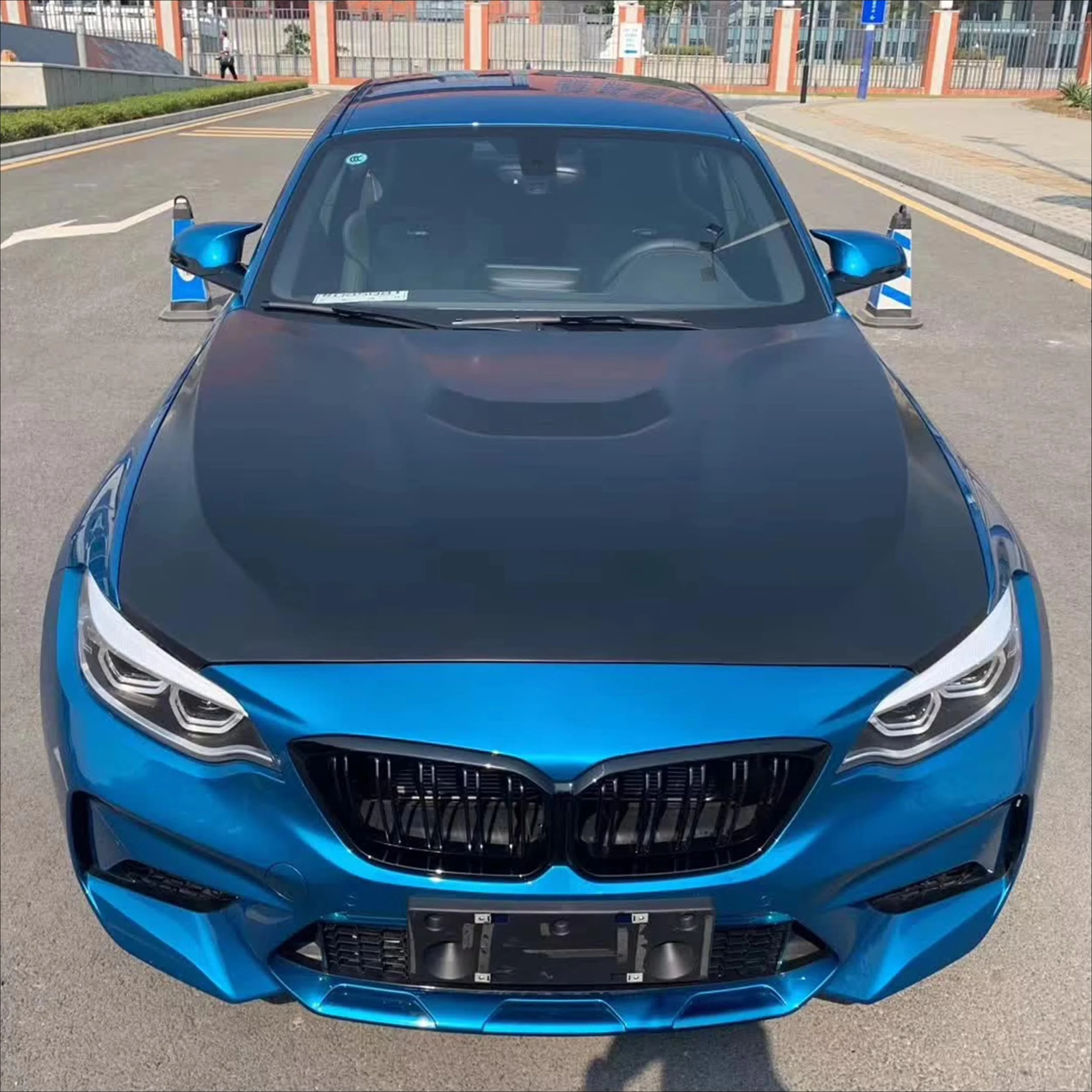 MP نمط ألياف الكربون الجبهة هود المحرك بونيه ل F20 F22 F87 M2 2015-2019 استبدال غطاء محرك ألياف الكربون #3