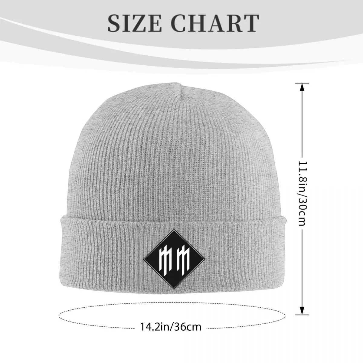 Marilyn Manson Beanie Hats Logo Bonnet Hats Unisex Adult Fashion Outdoor Sport Knitted Hat Spring Graphic Warm Soft Caps