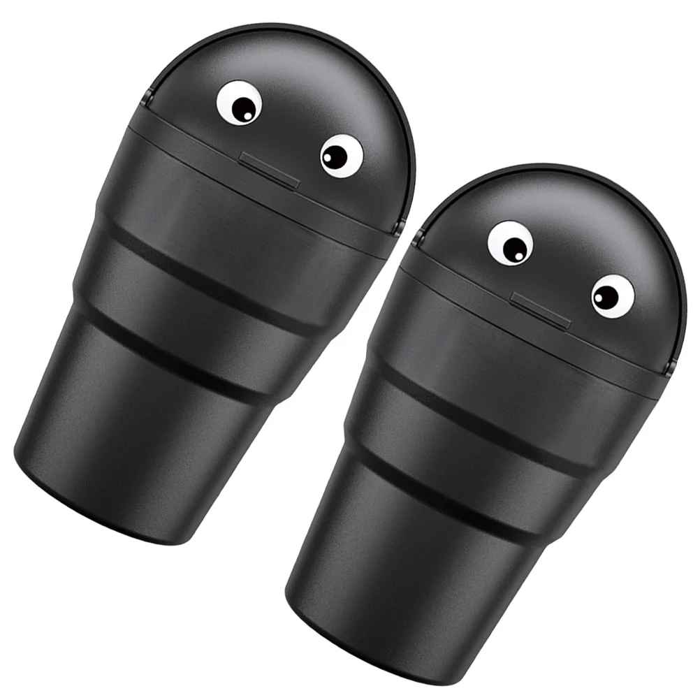 2 قطعة سلة مهملات السيارة صغيرة صغيرة السيارات سلة المهملات حامل الكأس الحاويات لسيارة شاحنة تخييم باب منظمة التخزين