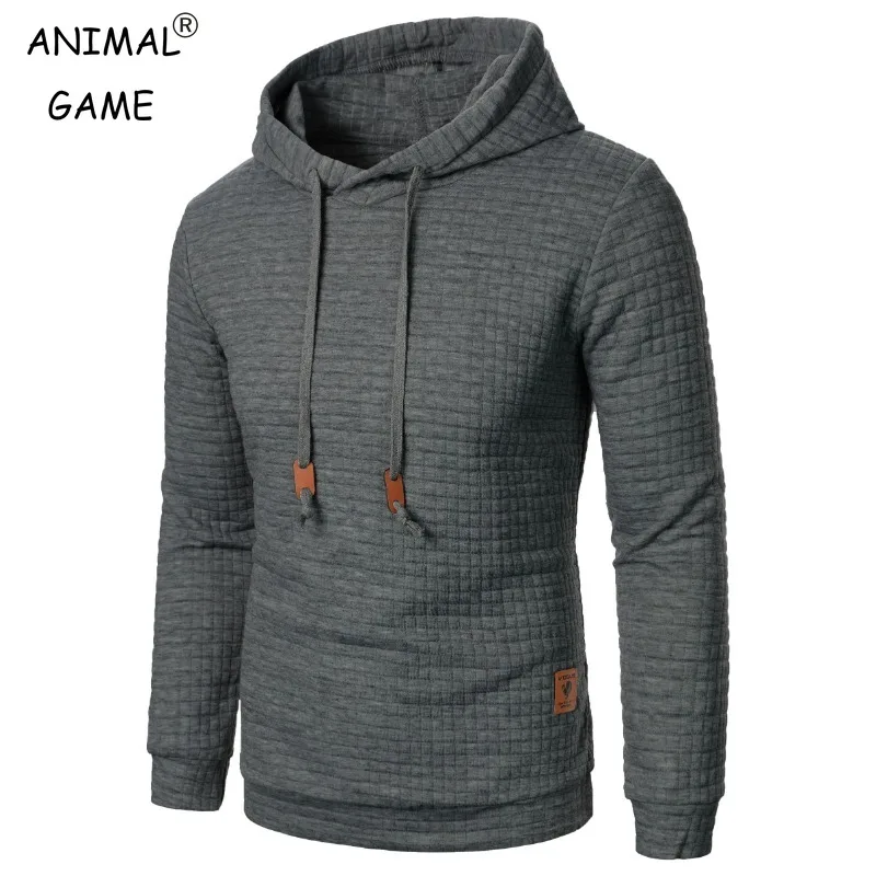 Autumn Men's Long Sleeve Hooded Sweatshirts Breathable Solid Color Hoodie Men Winter Pullover Streetwear Sport Tracksuit Men