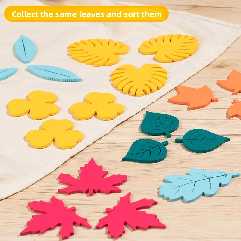 مكعبات بناء أوراق الشجر الإبداعية للأطفال، ألعاب تدريب تركيز الأطفال، ألعاب تعليمية في مرحلة الطفولة المبكرة
