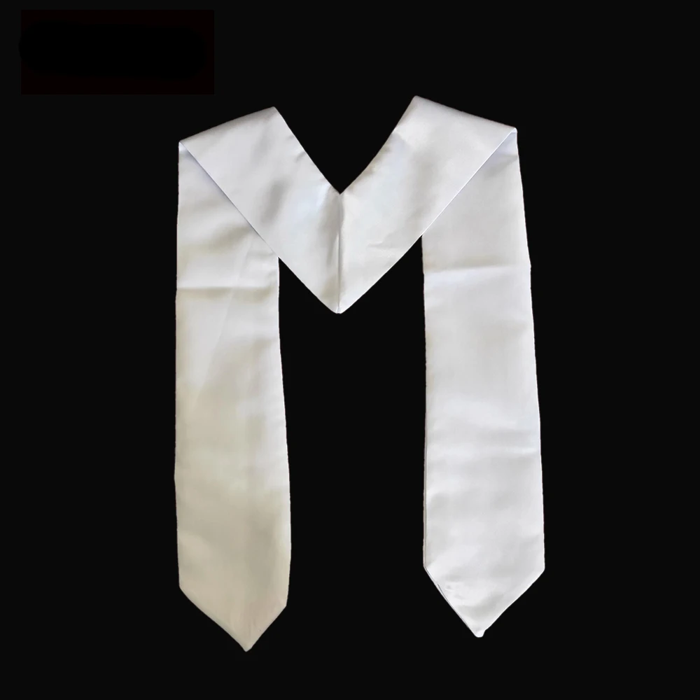 100pcs/Lot 70 Inch Sublimation Blanks Graduation Stoles Unisex Adult Graduation Stoles blank Plain Graduation Honor