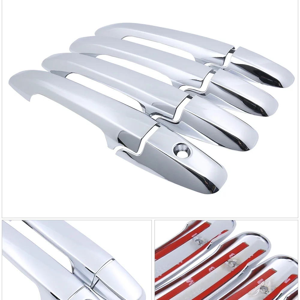 for Honda Civic 8 2006 2007 2008 2009 2010 2011 Luxurious Chrome Door Handle Cover Trim Catch Car Stickers Accessories Garnish