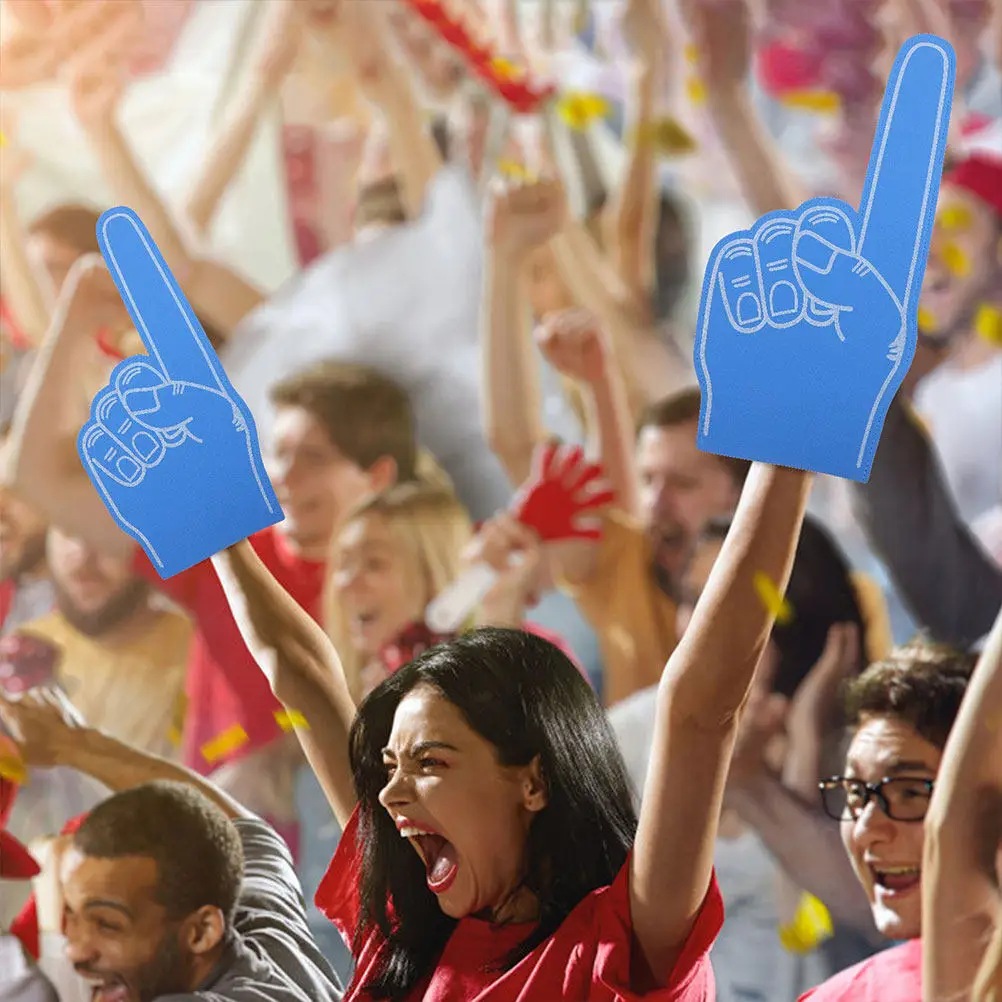 Foam Finger for Cheerleading Sports Events Eva Foam Construction Ideal for Basketball Soccer Games Parties Team Spirit Gifts
