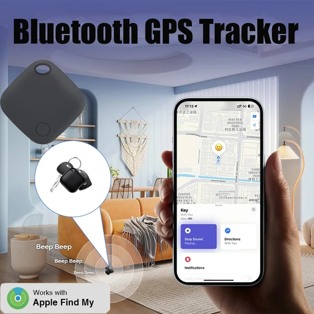 

Smart Bluetooth Tracker for Pet Car Key Smart GPS Tracker Compatible with Apple Find My APP Children Elderly Anti-lost Finder