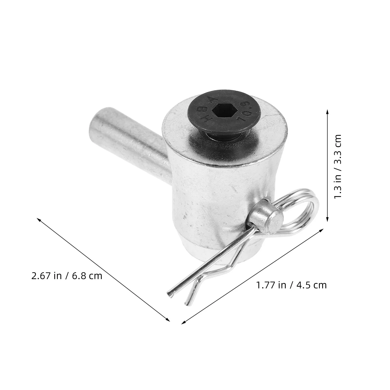 Half Conical Coupler with Clips Pin Aluminum Alloy Truss Part Fit F34 50mm Diameter Pipe Connector DJ Stage Lighting Accessories