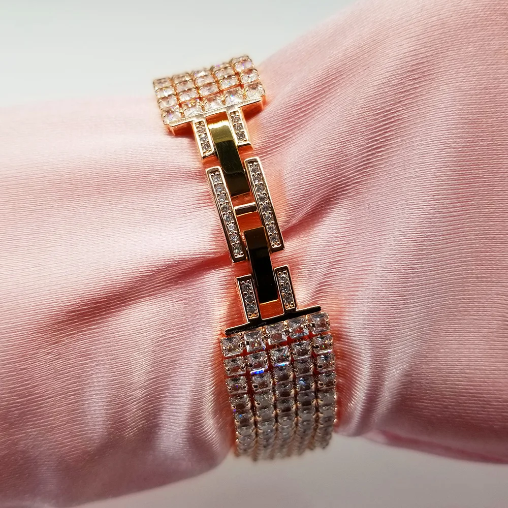 Fashion Diamond Inlay Watch Women Elegant Rose Gold Quartz Wristwatch High Quality Waterproof Lady Dress Jewelry Watches Gift