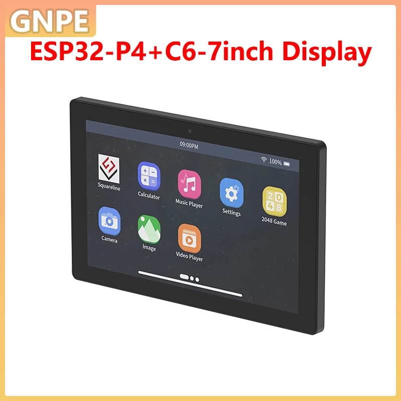 ESP32 7 Inch IPS Touch Screen 1024*600 Development Board ESP32-P4/C6 With Case Camera For Arduino ESP IDE