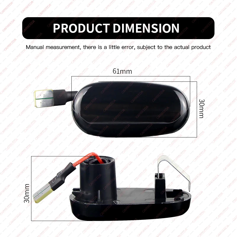 2 SZT. LED Dynamiczne Sekwencyjne Kierunkowskazy Boczne DO Fiat Bravo II DO Alfa Romeo Mito 147 Hatchback GT Coupe 2000-2016 46556563