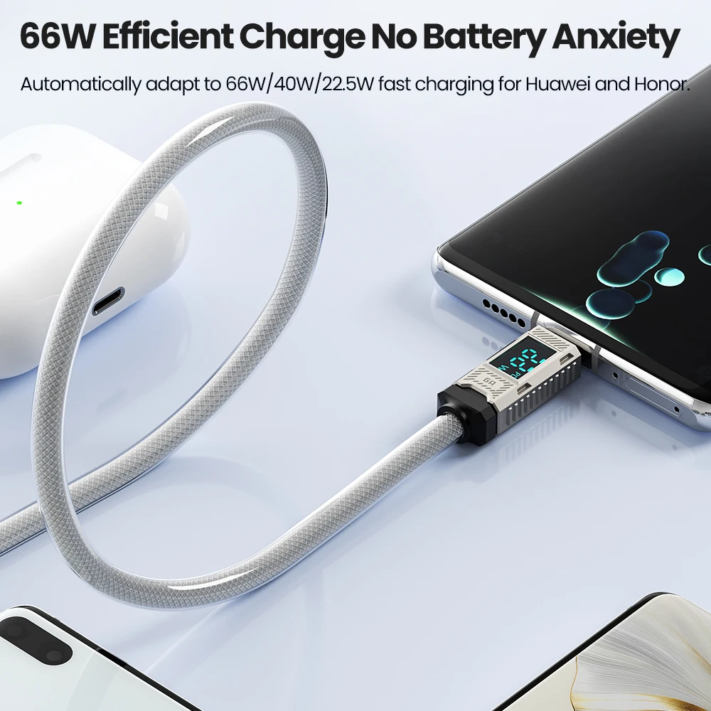 كابل عرض توكي من النوع C ، شحن سريع ، USB W ، 66W ، samsam ، Xiamo ، Realme ، POCO ، Hauwei ، P40 ، P30 ، Oneplus #3