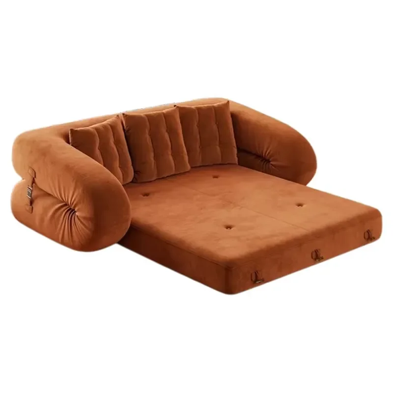 Modern living room fabric sofa bed compression packaging space saving small space convertible sofa home furniture