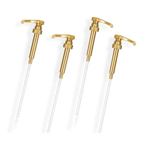 5 पीस 10 सीसी सिरप पंप मसाला डिस्पेंसिंग फूड-ग्रेड पीपी हैंड-प्रेस बोतल पंप क्वांटिटेटिव प्रेस्ड स्टाइल लिक्विड पंप डिस्पेंसर 12 best sales सिरप पंप - №7